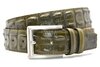 4 cm exclusieve krokodillen riem groen 003