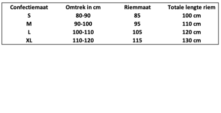 2cm dames riem zwart 62002