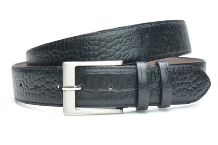 4 cm zwarte riem croco 400cr