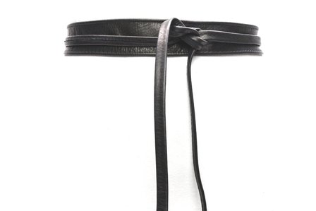 3,5 cm knoopriem zwart U35386