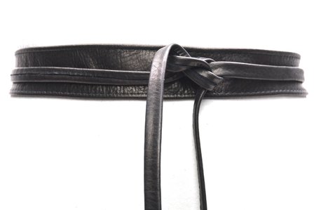 3,5 cm knoopriem zwart U35386