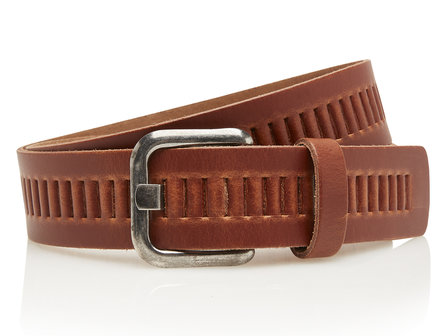 4cm cognac riem perfo Timbelt 427