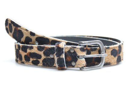 3 cm dames riem panter 30254