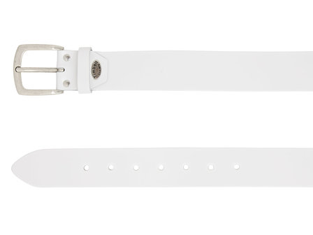 4 cm witte XXXL riem 160 cm