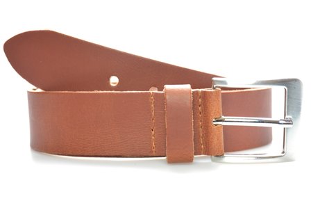 4cm jeans riem cognac 443