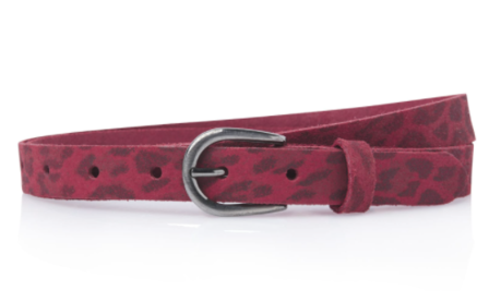 2cm dames riem panter rood