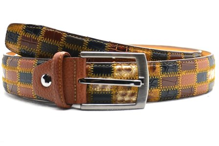 4 cm luxe patchwork riem 260320-5