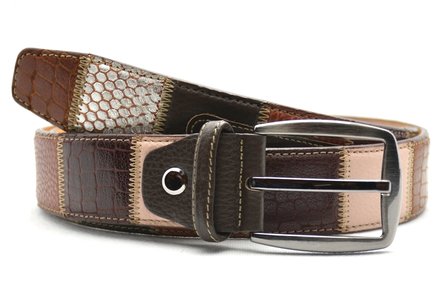 4 cm luxe patchwork riem 260320-9