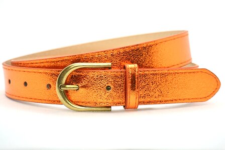 2,8 cm dames riem oranje 2801
