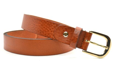 3 cm dames riem cognac 30205