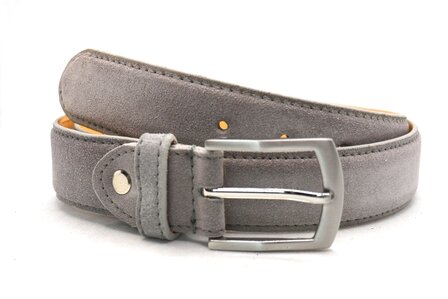 3,5 cm su&egrave;de riem grijs KP35