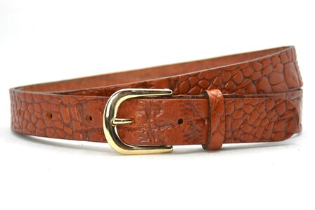 3 cm dames riem cognac 30211