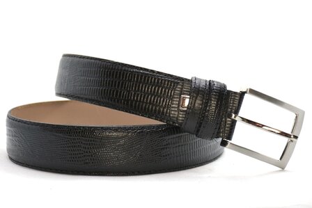3,5 cm zwarte riem croco 350cr