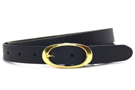 2,5 cm blauwe dames riem 25203