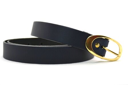 2,5 cm blauwe dames riem 25203