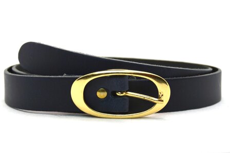 2,5 cm blauwe dames riem 25203