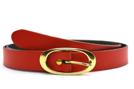 2,5 cm rode dames riem 25203