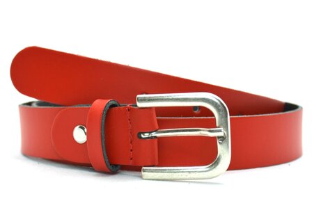 3 cm dames riem rood 30201