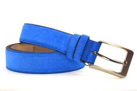 3,5cm su&egrave;de riem kobalt 350Y
