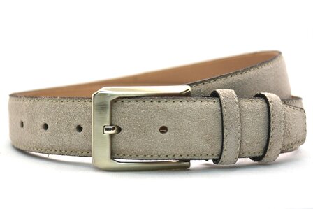 3,5cm su&egrave;de riem taupe 350Y