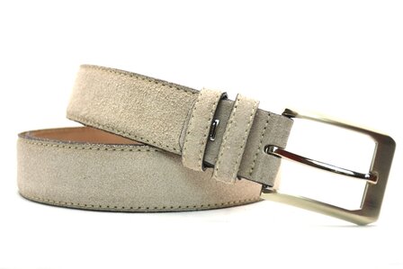 3,5cm su&egrave;de riem taupe 350Y