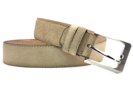 3,5cm su&egrave;de riem beige 350Y