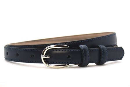2cm smalle riem navy blauw 200am