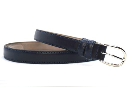 2cm smalle riem navy blauw 200am