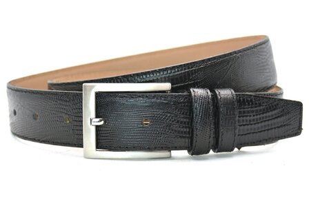 3,5 cm zwarte riem hagedis 350