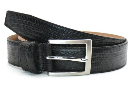 3,5 cm zwarte riem hagedis 350