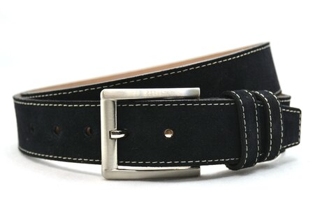 4 cm su&egrave;de riem zwart 400