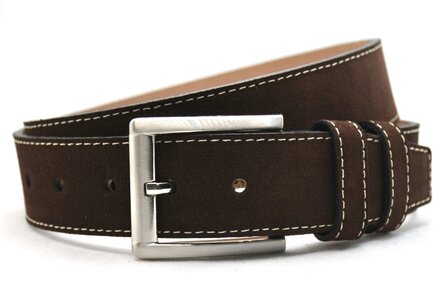 4 cm su&egrave;de riem bruin 400