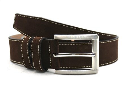 4 cm su&egrave;de riem bruin 400