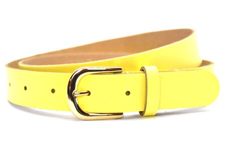 3 cm dames riem geel 30209