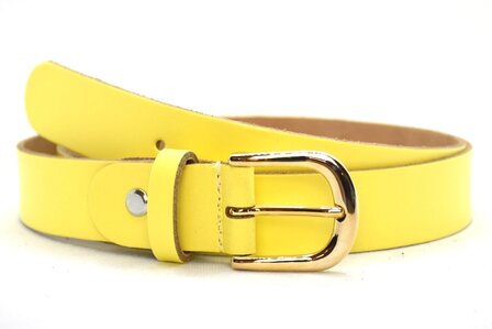 3 cm dames riem geel 30209