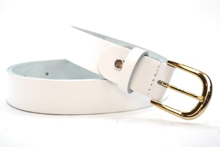 3 cm dames riem wit 30209