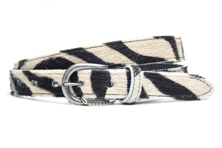 2,5 cm dames riem zebra 250