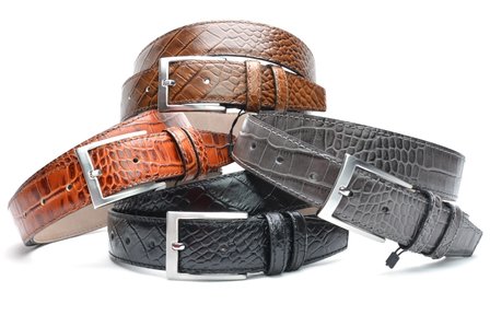 3,5 cm grijze riem croco 350cr