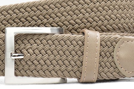 3,5 cm taupe elastische riem TBe