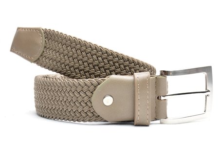 3,5 cm taupe elastische riem TBe