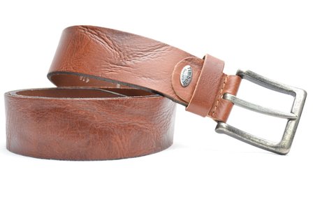 4,5 cm cognac jeans riem 418