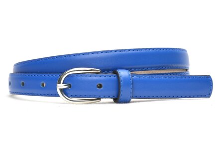 2cm smalle riem kobaltblauw 200am