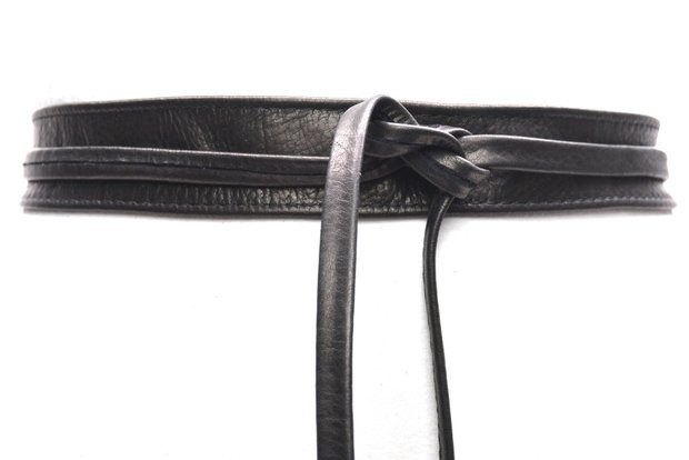 3,5 cm knoopriem zwart U35386
