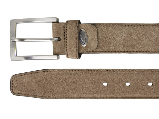 3,5 cm suède riem taupe 508tb