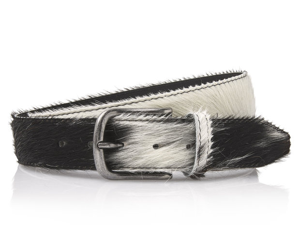 4cm riem bonte koeienhuid 40497