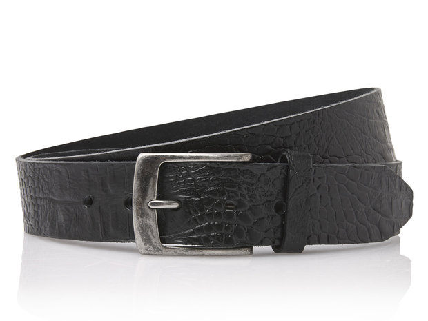 4 cm zwarte riem 40628