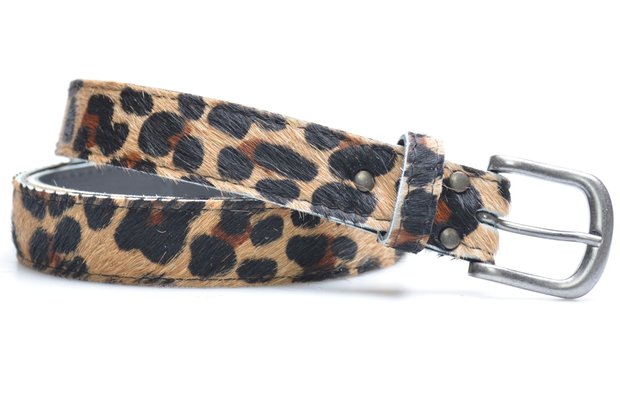 3 cm dames riem panter 30254