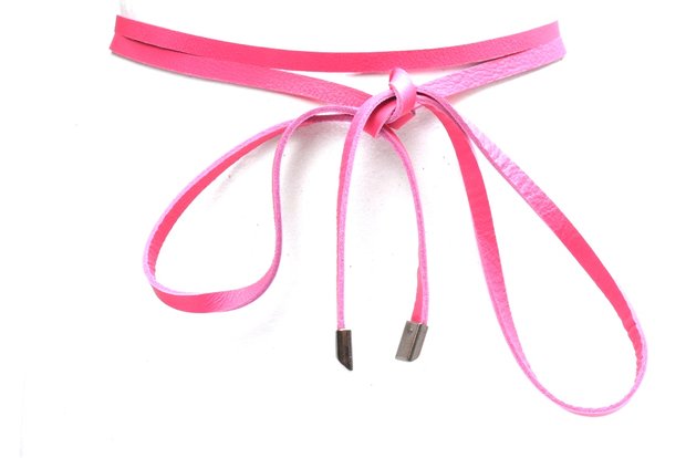 Knoopriem roze 019