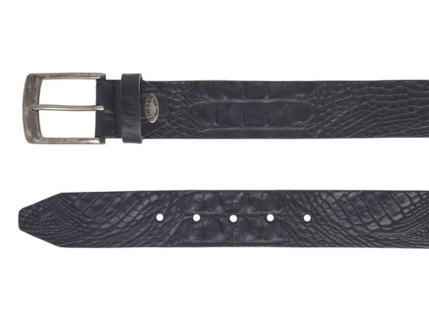 4 cm navy blauwe riem 40628