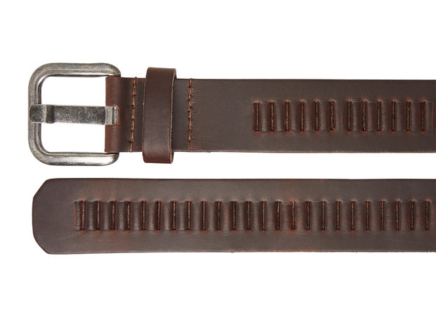 4cm bruine riem perfo Timbelt 427